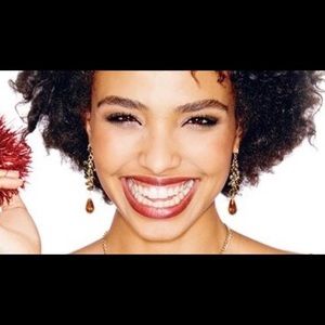 Avon Faceted Topaz Collection Drop Earrings NEW